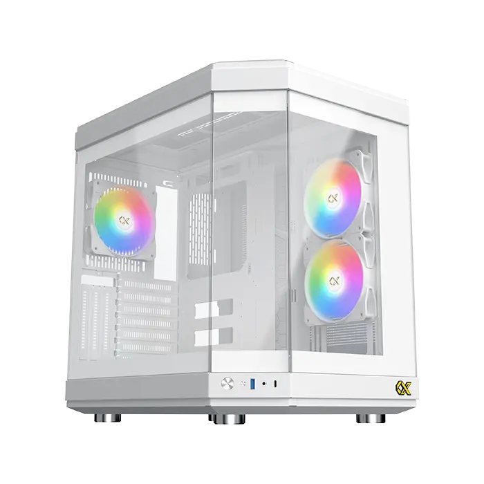 CASE XIGMATEK CUBI ARCTIC 6FANS ARGB WHITE